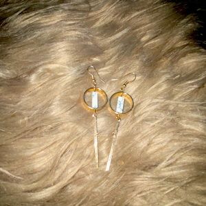 Marble dangling earrings